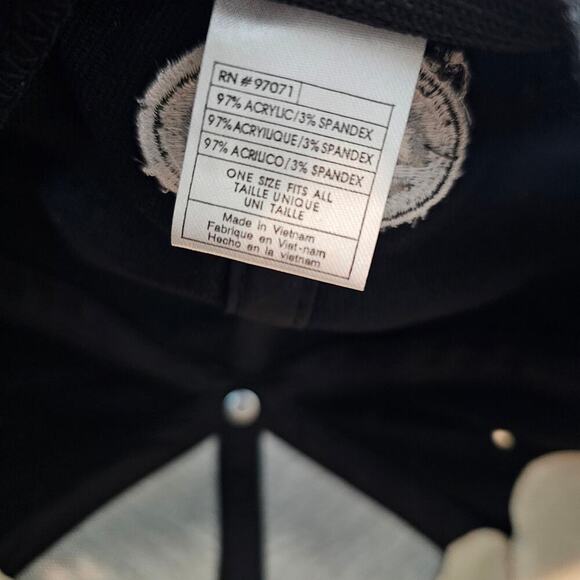 Vintage Georgia Bulldogs Fitted Hat Cap Black Gray Spell Out UGA Embroidered TOW - Picture 9 of 9